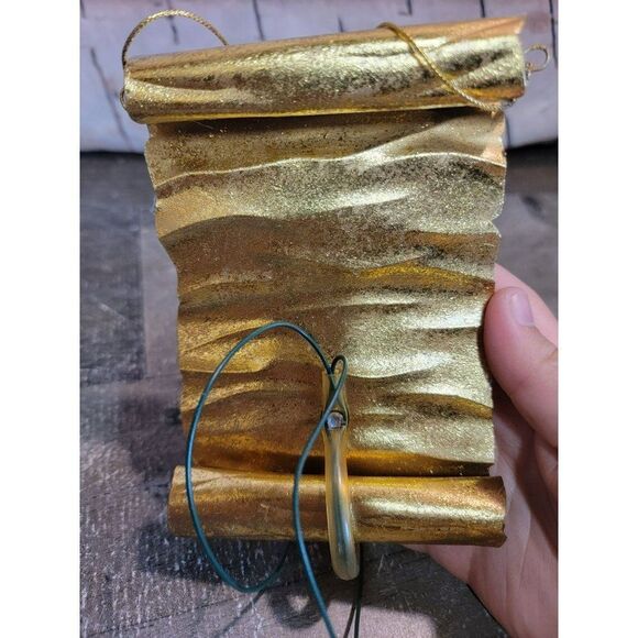 Golden scroll candle love language ornament lighted Xmas decor - Picture 5 of 5